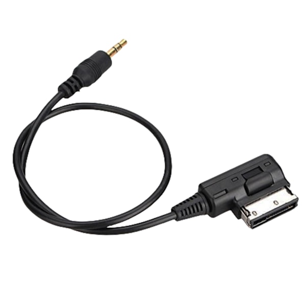 Justerbar 3,5 mm kjøretøy lydsystem AUX-kabel for AMI-port 1 meter ledning