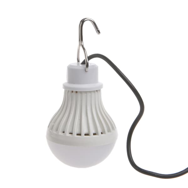 Bärbar USB LED Glödlampa Switch LED Camping Lantern Tältbelysning 5W White
