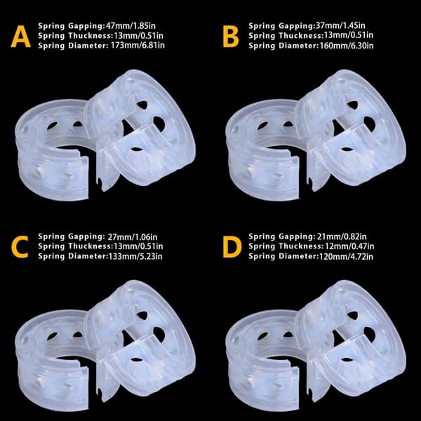 Par Universal Bilfjädring Buffertar Uretan Anti-Buller Stötdämpande Pad C