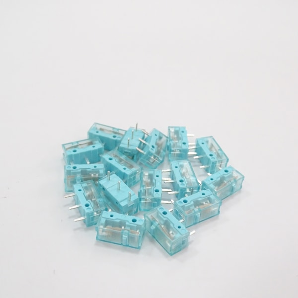 Original Kailh Blue GM 8.0 Mus Micro Switch Micro Button Gold Contactor 90 Million Click Life 3 Pin Blue Dot 10