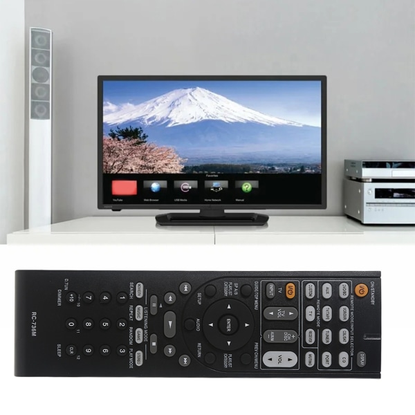 För Onkyo hemmabiosystem SKC-570 HT-R570 HT-S5200 HT-S5200B HTP-570 SKF-570 LSKF-570R,RC 736M Fjärrkontroll