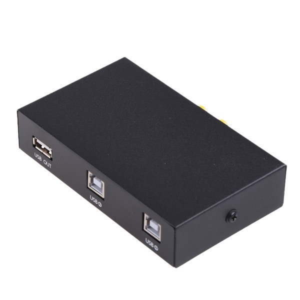 2 in 1 Out USB Print Sharer, 2 USB 2.0 Ports Splitter Switch Device Device Box