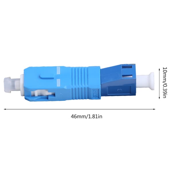 Single Mode SC Han til LC Hun Hybrid Optisk Fiber Adapter Stik