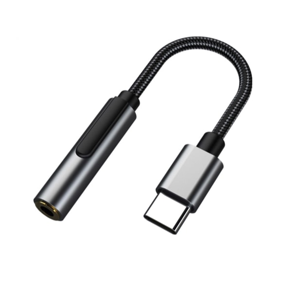 USB Typ C till 3,5 mm Audio Jack Adapter Anslutning av mobiltelefoner Typ C Kabelomvandlare för HuaWei för HTC Mobile Phone Adap