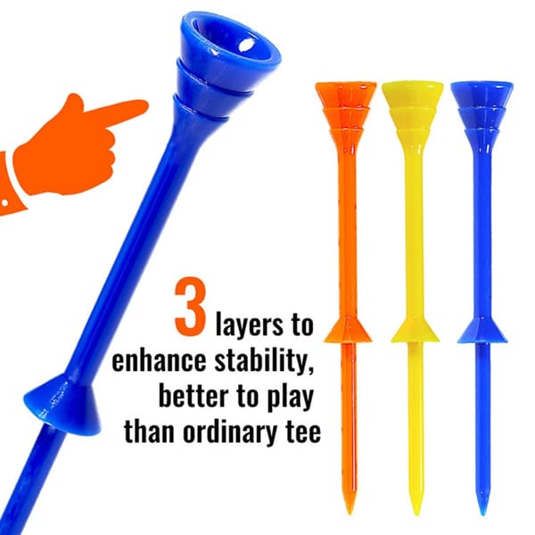 10 stk./pakke Golf Base Castles Golf Support Tees til langdistance træning