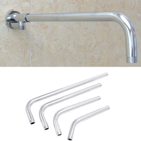 Gänga G1/2 Rostfritt stål Väggmonterat rör Regndusch för huvudarmsfäste Silver 40CM