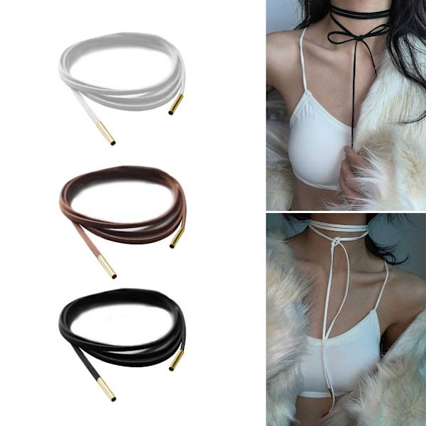 Brown sale tie choker