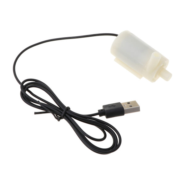 Akvarium Fisktankar Mini Fontänpump USB-driven Mini Motor Vattenpump Mikro Dränkbar Vattenpump med Strömkabel