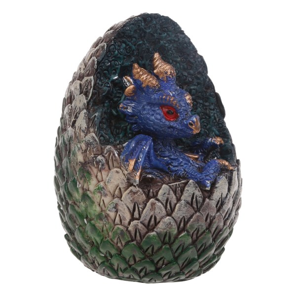 Dragon Egg Skrivbord Prydnad Harts Dragon Egg Staty för sovrum Trädgård Trädgård Dekor Födelsedagsfest gynnar inflyttningspresent B