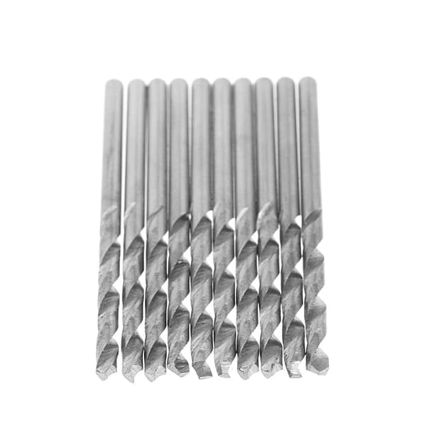 Multifunktionell 10 st. liten mikro HSS 0,8 mm rak skaft spiralborr