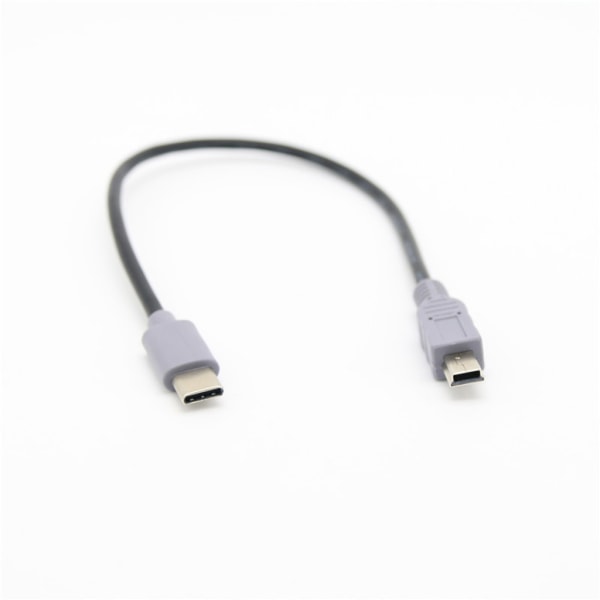 1M USB Typ C 3.1 Hane Till Mini USB 5 Pin B Hane Plug Converter OTG Adapter Bly Datakabel för mobil för Macbook Access