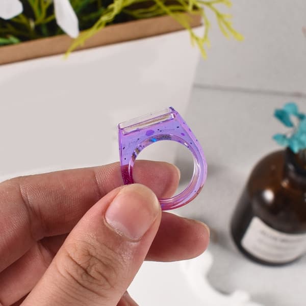 Silikone Ringform Sæt til Smykker Krystal Epoxy Resin 3 Sammenhængende Ringe Form
