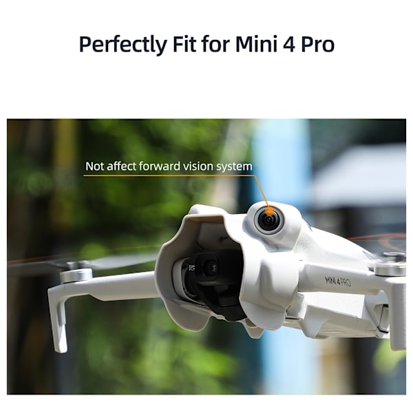 Slitstarkt motljusskydd för Mini 4 Pro kardankameror Cover Solskydd Cap Gray