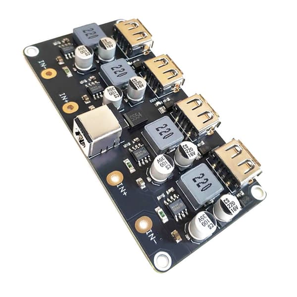 Avansert USB QC3.0 USB Nedkonverter Hurtiglader Kretskort