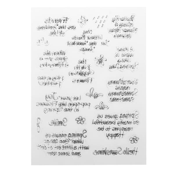 Välsignelse Transparenta Silikonstämplar för DIY Scrapbooking Dagboksutsmyckningar