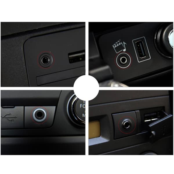 Oppgradert 3,5 mm hann AUX-lydplugg til USB hunn-omformeradapter