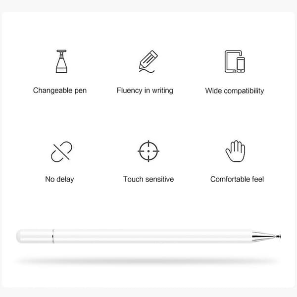 Stylus Pen för Apple 6th/7th/8th/Mini 5th/ Pro 11&12.9''/Air 3rd Gen ios/Android/för Microsoft System Pencil With PenTip Black