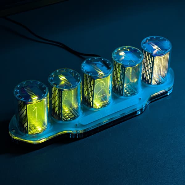 Moderne LED Akryl Bordpynt RGB Pseudo-Gløderørsur