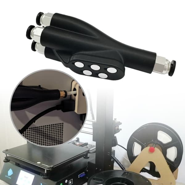 3D-skriverrør, 4-veis matingsmodul, 4 i 1 PTFE-adapter, erstatning