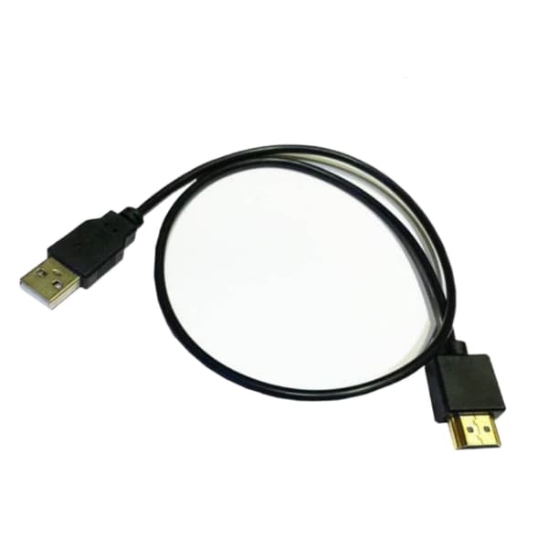 USB 2.0 til han strømforsyningskabel 0,5 m til TV og Pro