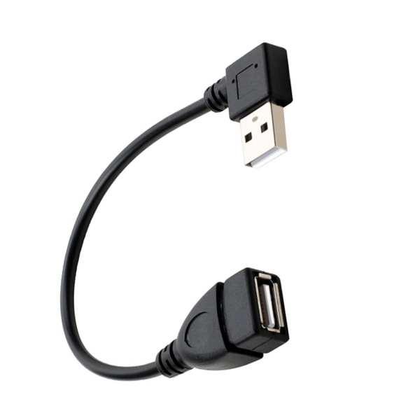 Usb2.0 förlängningskabel hane till hona USB datakabel Laddningssladd för hårddisk nätverkskortsanslutning Bend left