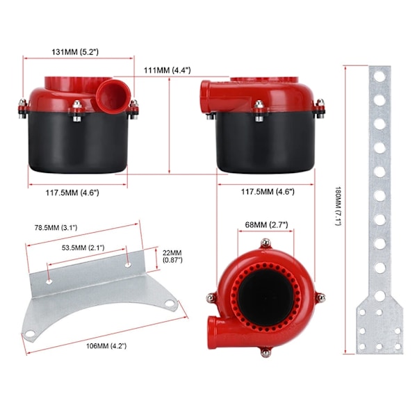 Bil Fake Dump Ventiler Ljud Elektriska Turbos Blow Off Analogt Ljud BOV Generator