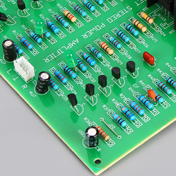 Power högtalarförstärkarkort AC24-26V Utrustat med 4 filterkondensatorer Stereoljudmodul med dubbla 6A säkringar