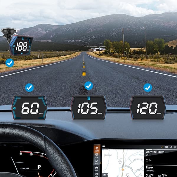 High Visibility HUD Plugs & Play Head Up Display Nem Installation til Bil