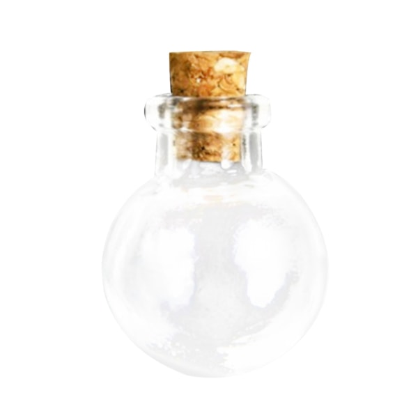 10st miniglasflaskor med korkpropp Gör-det-själv hantverk klara behållare tillbehör för barn Vuxna Hantverk