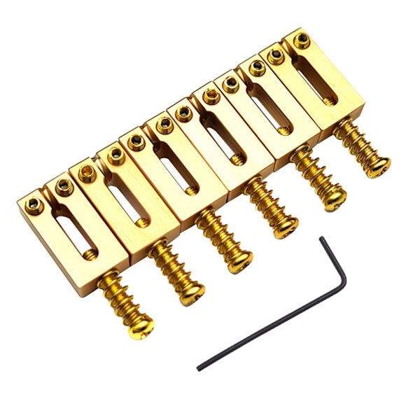 Elektrisk Gitar Bro Sal Tremolo Bro Sal 10.5mm Messing Flat Topp Gitar Bro Saler Erstatning med Skiftenøkkel