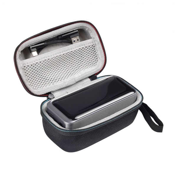 Bärbart case Kompakt förvaringsväska Stor kapacitet Multipurpose Travel Solution Bag för Primes 200W Power Bank Grey