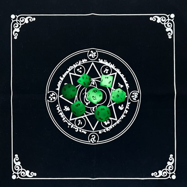 19x19in flanell Tarot Duk Rune Divination Altar Tarot Patch Cover för trollkarlar Dagliga brädspel Card Pad J