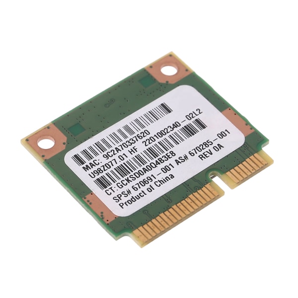 RT5390 Halv Mini PCIe Wlan trådlöst kort SPS 670691-001 för RaLink HP436 CQ45 SP