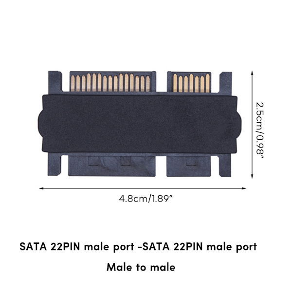 Kvalitet SFF 8482SAS till SATA22PIN Adapter Card Converter för enkel dataöverföring Lätt och kompakt adapterkort A