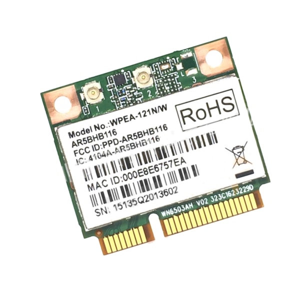 AR9382 AR5BHB116 2,4G/5GHz WiFi trådlöst nätverkskort Mini PCI-E 300Mbps för Win 7/8/8.1/10/Linux-