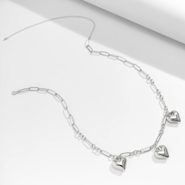 Enkellagers hjärthängande midjekedjor Summer Beach midjekedja Boho Body Chain magsmycken för kvinnor och tonårsflickor Silver