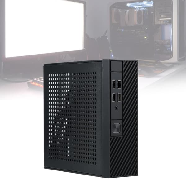 M10 Mini ITX PC-chassi Tower HTPC Litet Chassi Speldatorchassi Server