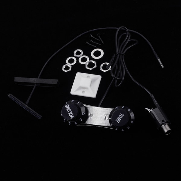 Elektrisk violin Gitarr Broförstärkare Tyst DIY Violin EQ Preamp Akustisk till Elektrisk Byggprojekt Piezo Pickup Set
