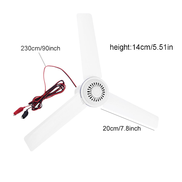 Bærbar Campingventilator Mini Teltventilator til Camping Loftventilator Udendørs Pavillon