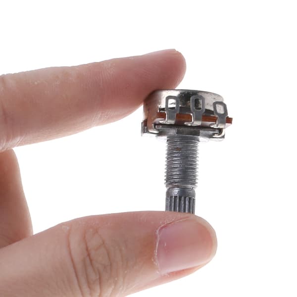 A25K Potentiometer Splinead Pot Elgitarr Bas Effektförstärkare Ton Volym 18mm