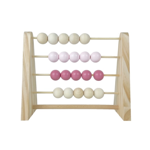 Nordic-Wooden Abacus för barnrum Skrivbordsdekoration Baby Tidigt lärande Matematik Pedagogisk leksak Naturträ Barnhemsinredning 1