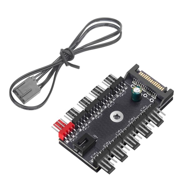 Datorfläkt Modifikationer 4Pin PWM Fläkt Hubbar Splitters Starka Luftflöden