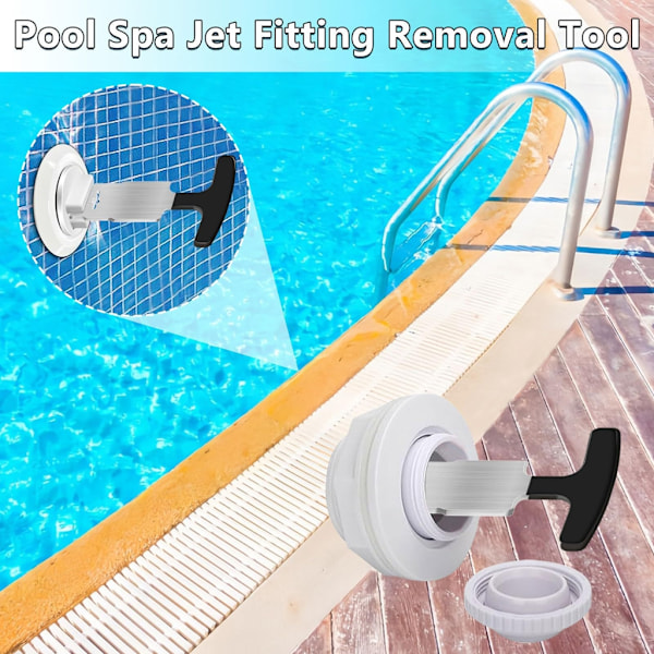 Professionelt værktøj til fjernelse af pool- og spa-jetdyser, ergonomisk design til vedligeholdelse af dyser