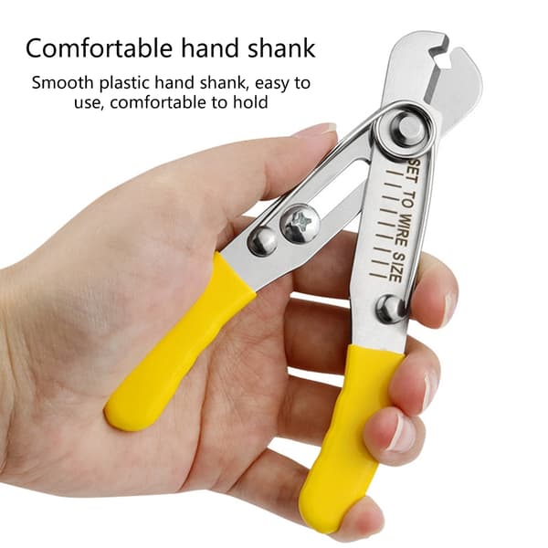 Wire Stripper Cutter med Skarp Rustfri Stål Klinge til Tynd Tråd