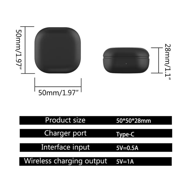 Erstatningsladeetui Laderdeksel for Galaxy Buds 2 Hodetelefoner