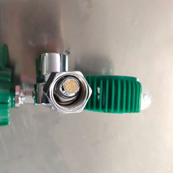 Ilt trykgasregulator Inhalator O2 Trykreduktion Iltmåler Flow