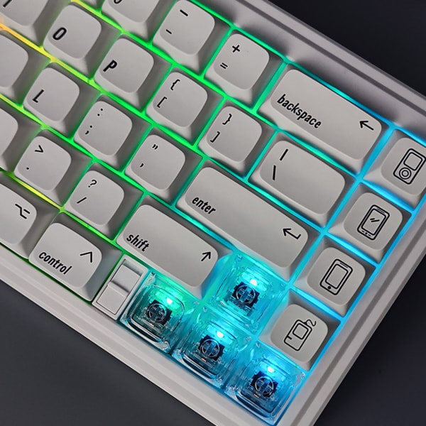 1U Transparent XDA Keycaps för Gamng Mechanical Keyboard 1U 1.4mm Tjocklek Förbättrar dina skrivupplevelser 8-1000PCS 50pcs