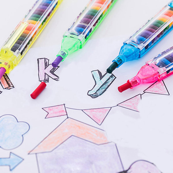 2 st Målarritning Crayon Penna 20 färger Barn DIY Graffiti Penna Barn Art S