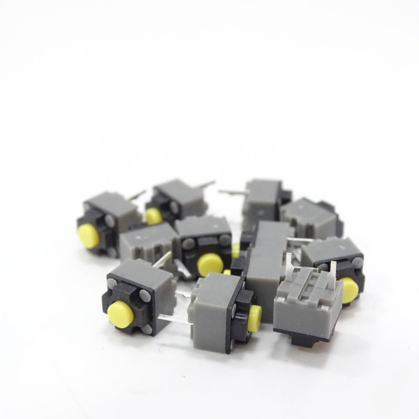 5 ST Kailh Mute-knapp 6x6x7,3 Silent Switch Trådlös mus Trådbunden musknapp Mikroswitch 6x6x7,3 mm Red