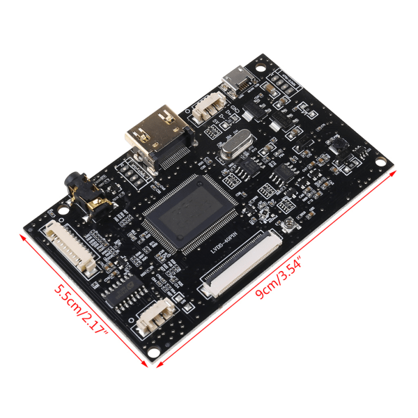 Hdmi+AUdio 40Pin LCD-drivrutinkontrollkort Universal för panel EJ070NA02 1024x768 utbyte